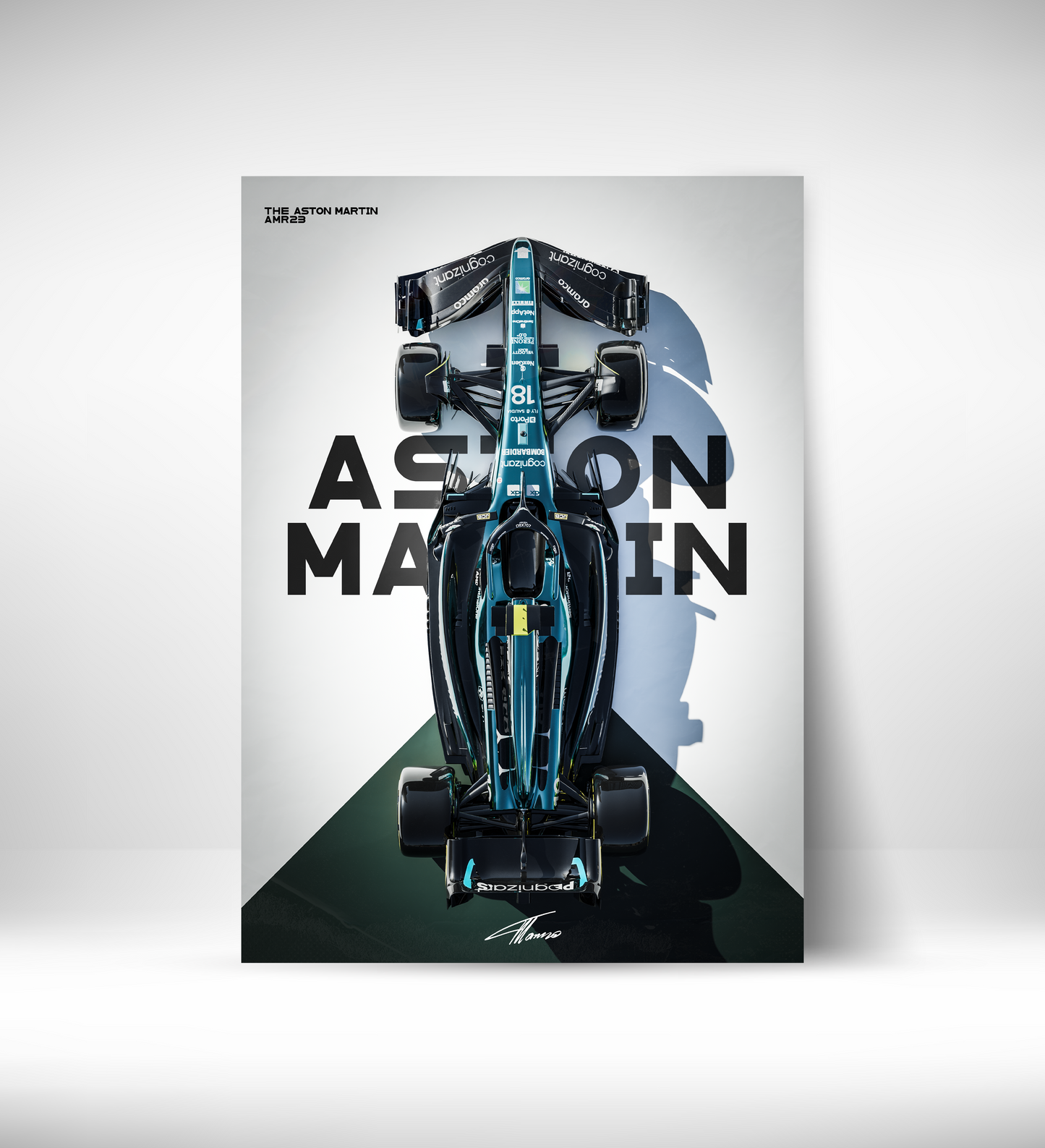 Aston Martin F1 AMR23 (Framed)