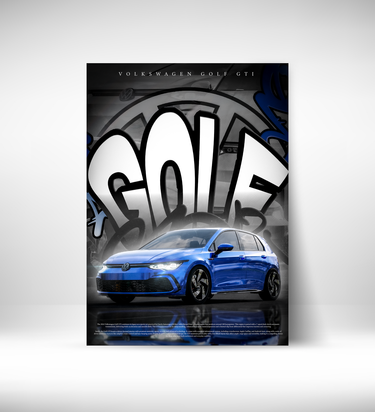 VW 2024 Golf GTI (Framed)