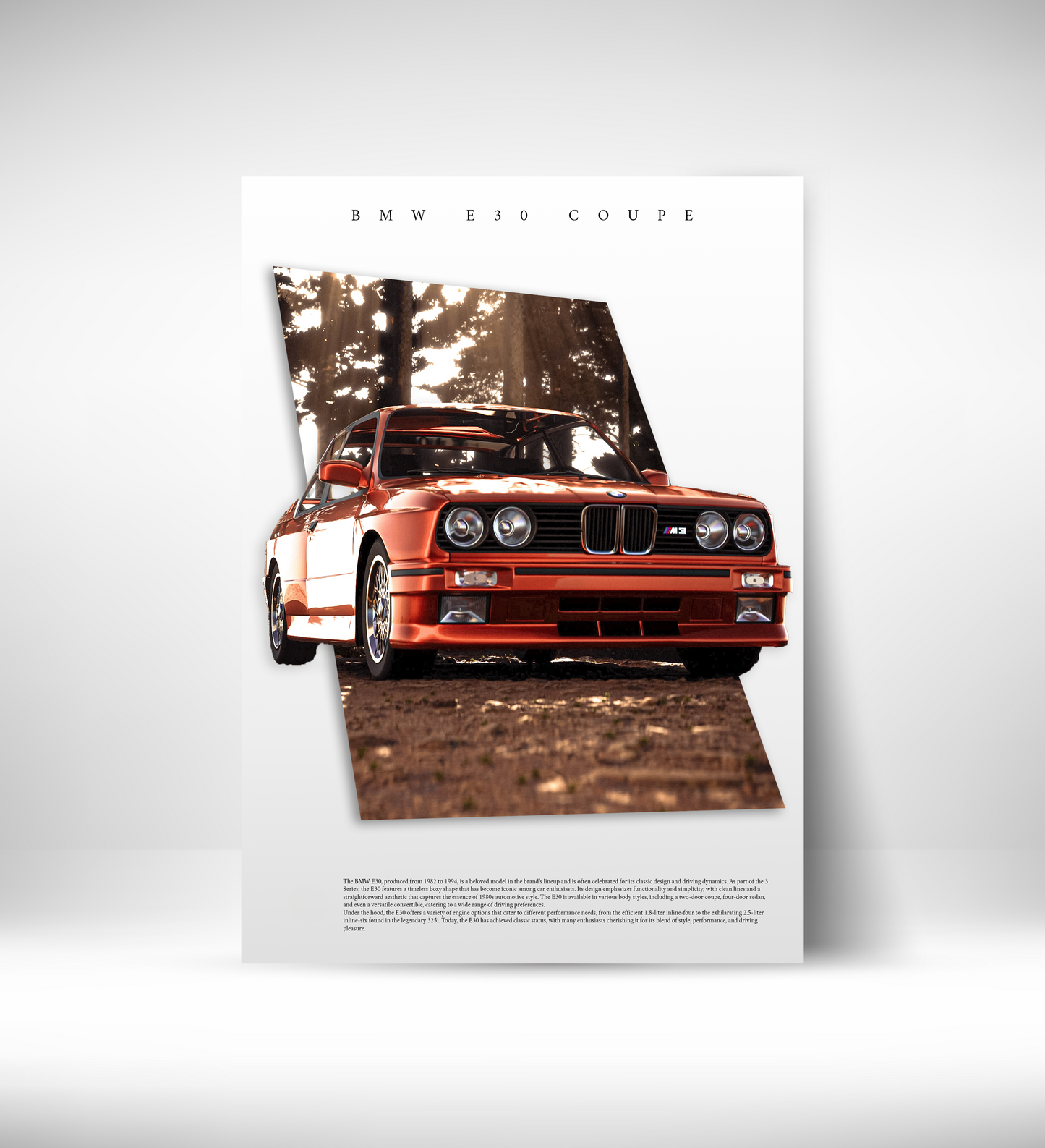 BMW E30 Artistic (Unframed)