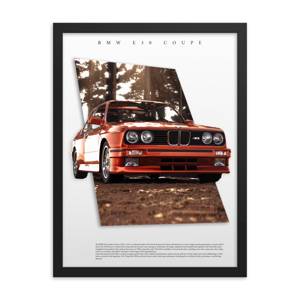 BMW E30 Artistic (Framed)