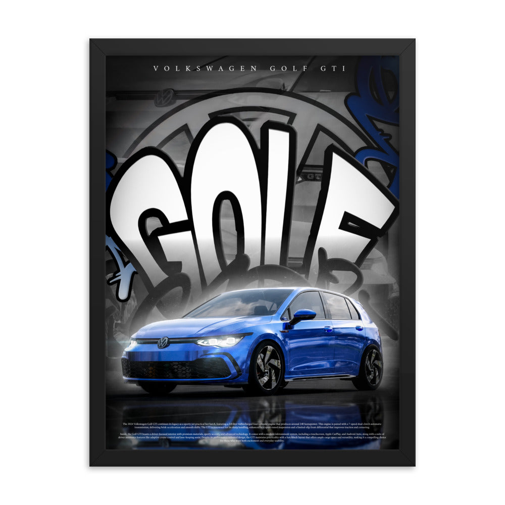 VW 2024 Golf GTI (Framed)