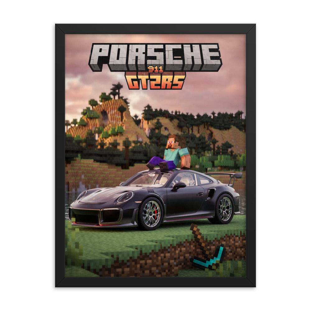 Porsche GT2RS- Minecraft edition (Framed)