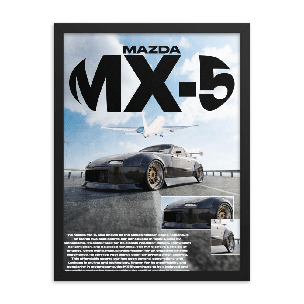 Mazda MX-5 (Framed)