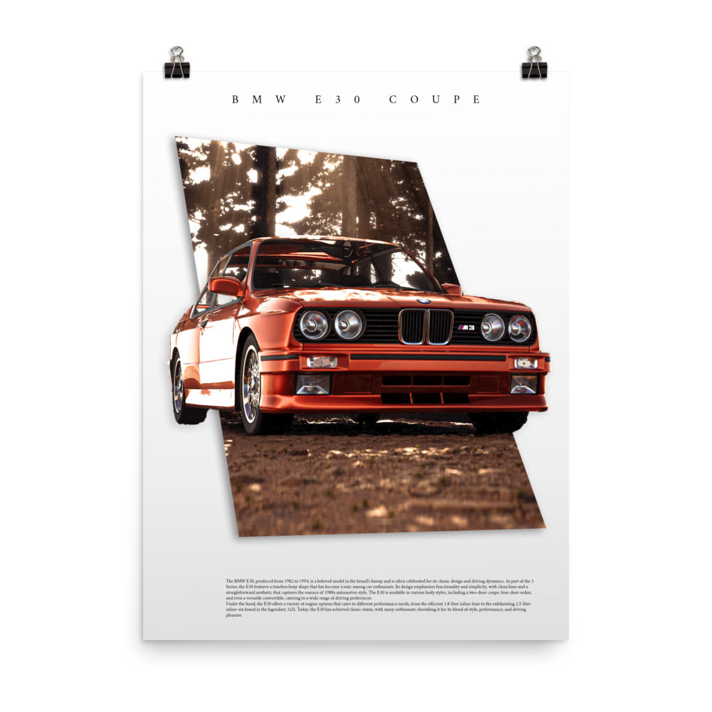 BMW E30 Artistic (Unframed)
