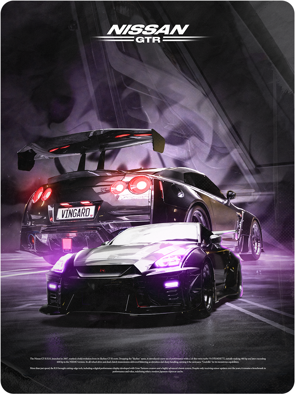 Nissan Skyline GT-R R35 (Unframed)