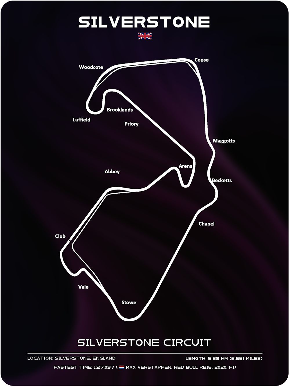 Silverstone Circuit (Unframed)