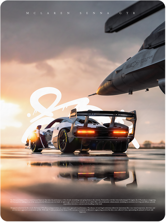 Mclaren Senna GTR (Framed)