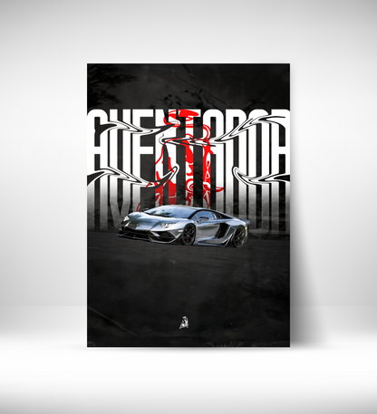 Lamborghini aventador + SVR bodykit (Framed)