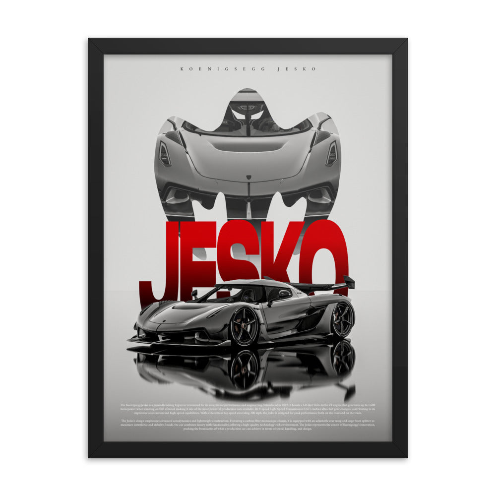 Koenigsegg Jesko (Framed)