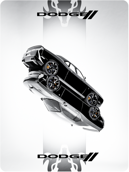 Dodge Challenger Hellcat (Unframed)