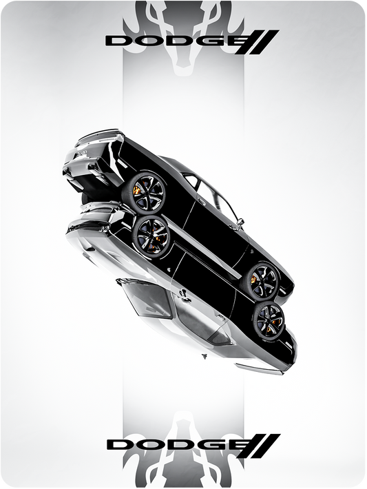 Dodge Challenger Hellcat (Unframed)