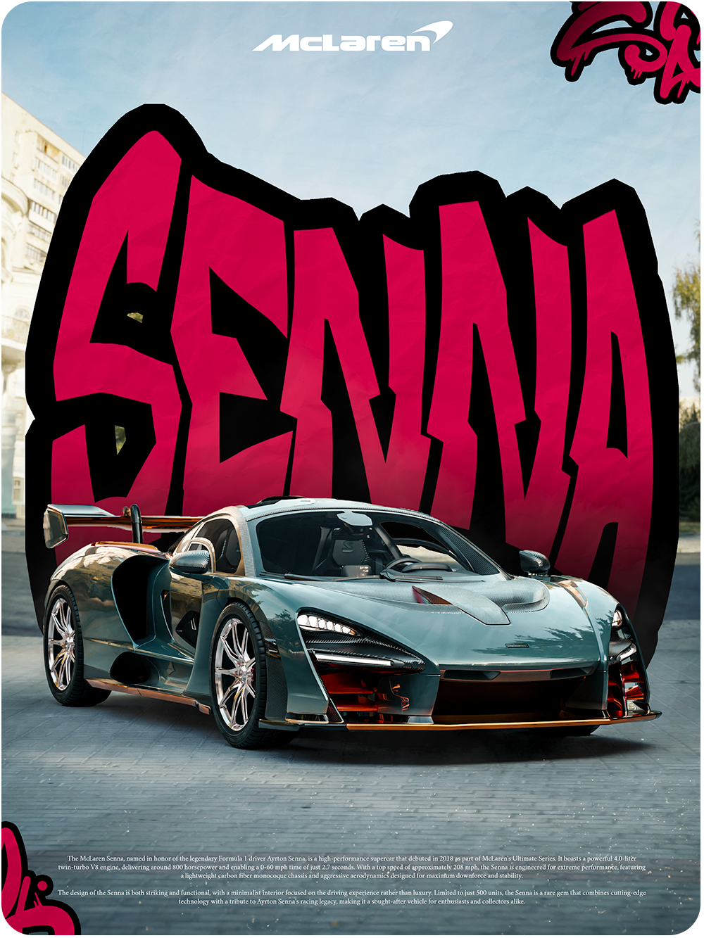 Mclaren Senna (Framed)