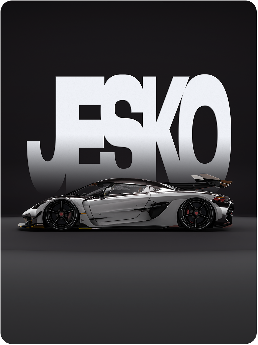 Jesko Minimal (Framed)