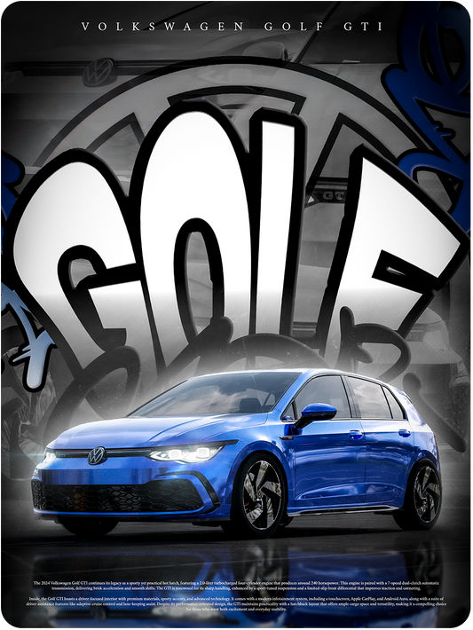 VW 2024 Golf GTI (Framed)