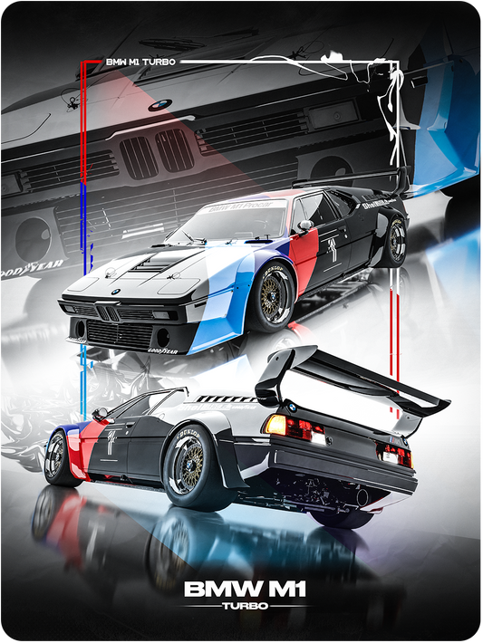 BMW M1 Turbo (Framed)