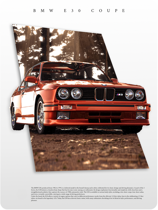 BMW E30 Artistic (Framed)