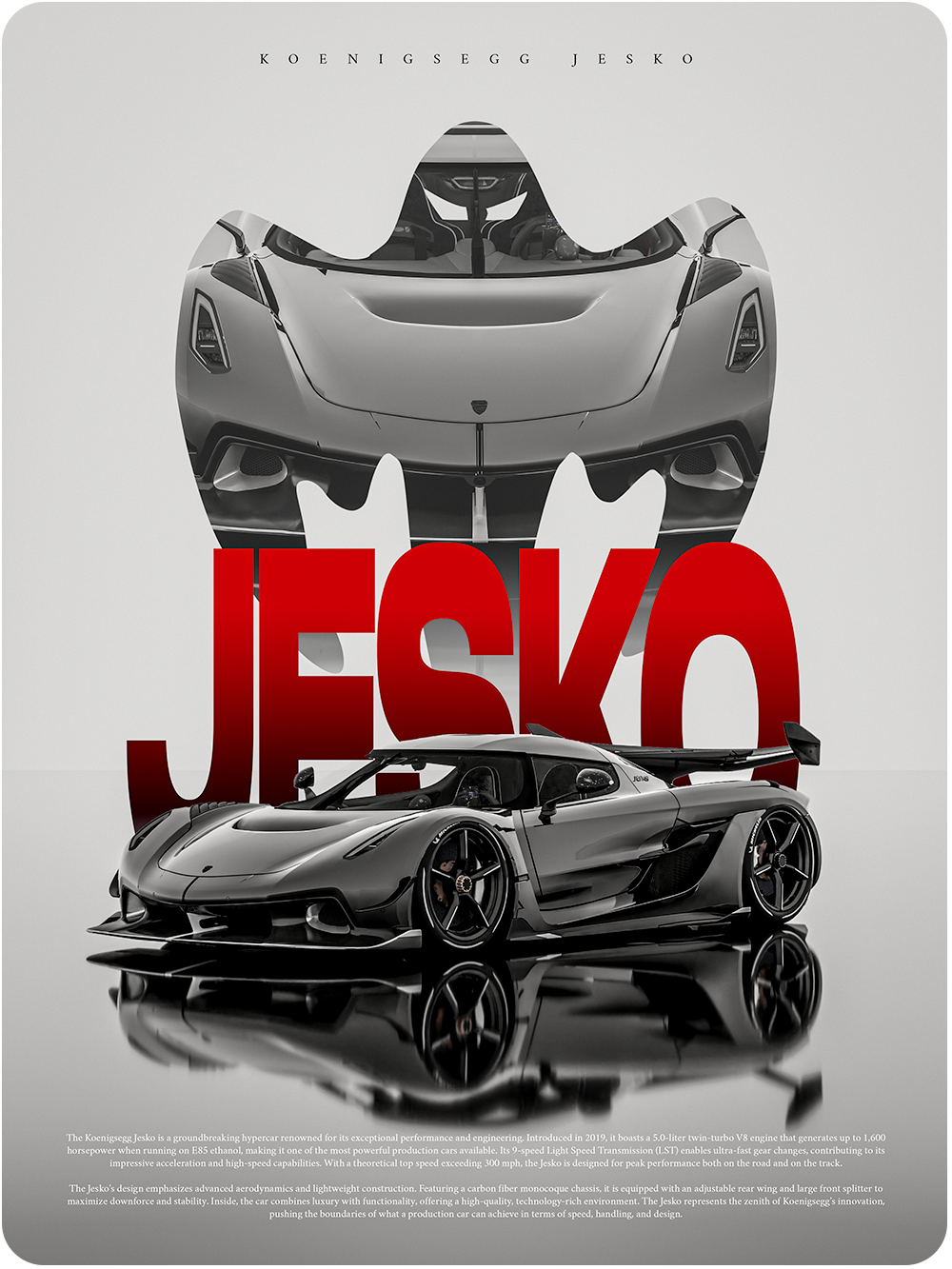 Koenigsegg Jesko (Framed)