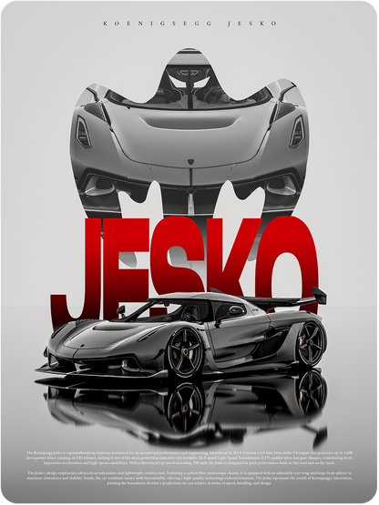 Koenigsegg Jesko (Framed)